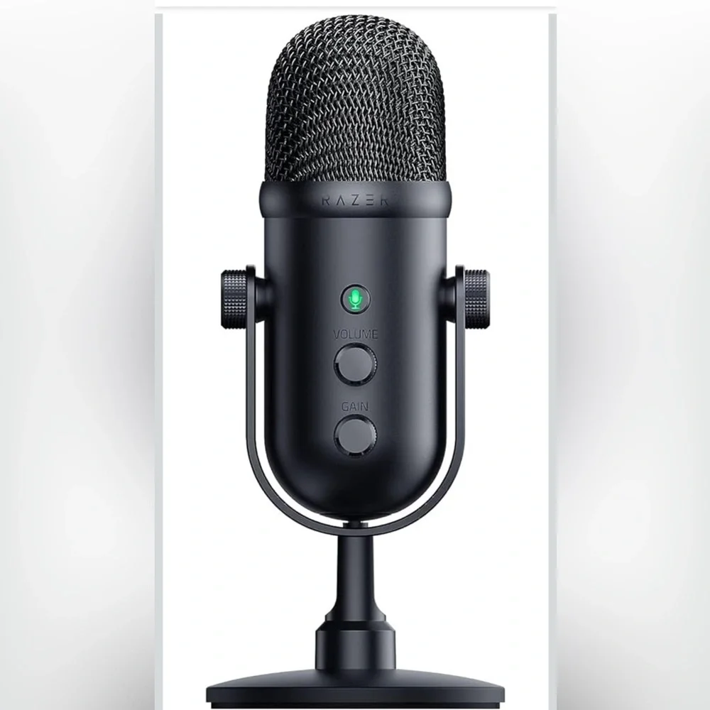 New! Onn USB Dual Pattern Microphone Volume/Mute controls & 3.5mm Headphone jack